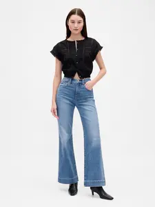 Gap Women's High Rise Relaxed Flare Jeans