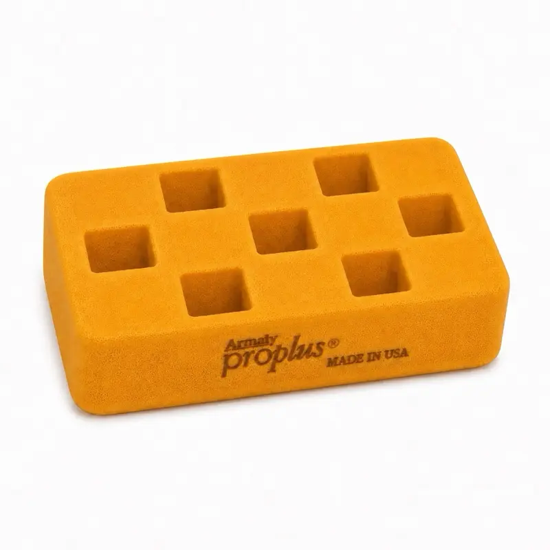 ARMALY PRO PLUS Yellow/Chartreuse Epoxy Sponge with Checkered Design 7x5x2 inches ASMR Squeeze Cleaning Pad for Squeezing