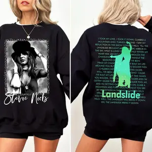 Stevie Nicks’ Landslide Captured In A Timeless Unisex T-shirt, Stevie Nick Sweatshirt, Music Shirt Gift For Fans