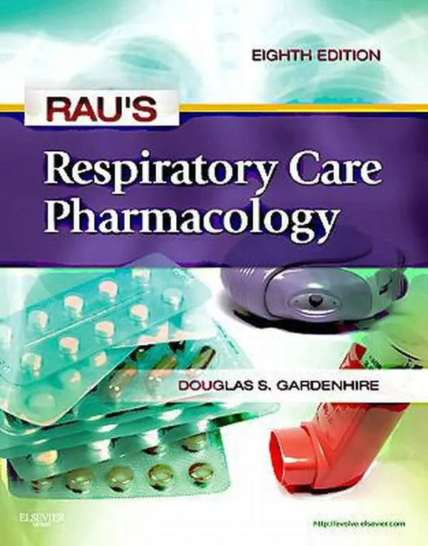 USED Book - Rau's Respiratory Care Pharmacology by Douglas S. Gardenhire EdD  RRT-NPS  FAARC (Paperback) - english