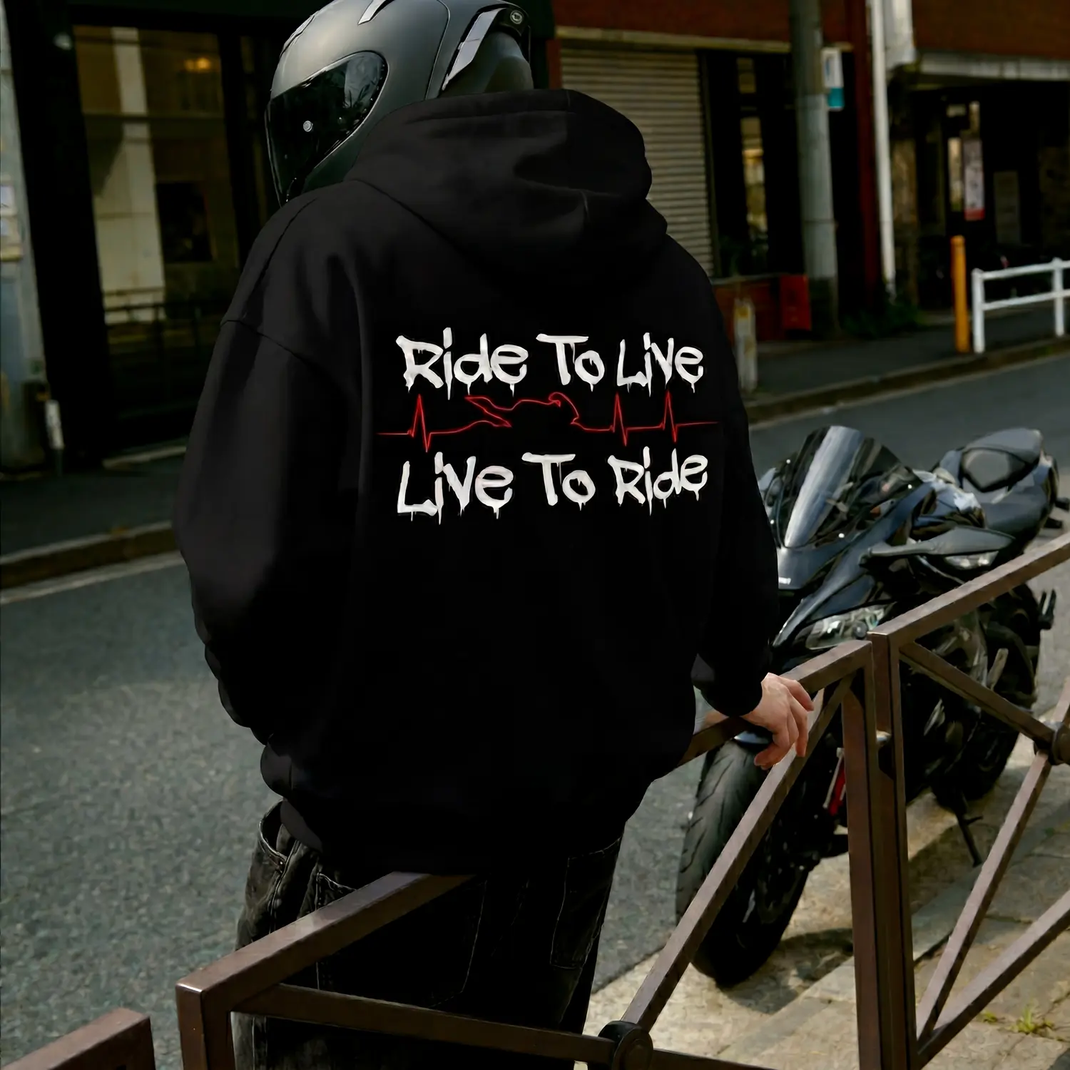 Ride To Live Live To Ride Hoodie, Motorcycle Hoodie, Biker Gift, Throttle Therapy Hoodie, Rider Sweatshirt, Bike Life Hoodie