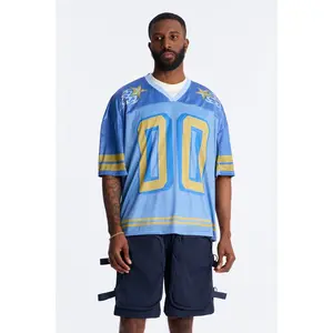 Burning Star Short Sleeve Jersey - Blue