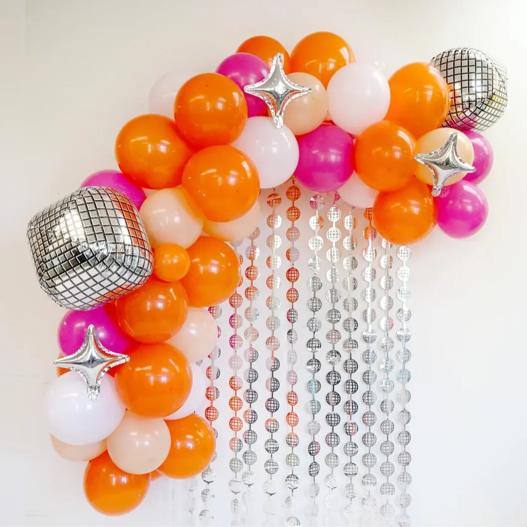 Last Disco Bachelorette Balloon Garland | Peach Disco Bachelorette Party Decorations Groovy Austin Bachelorette 60s 70s Lets Go Girls