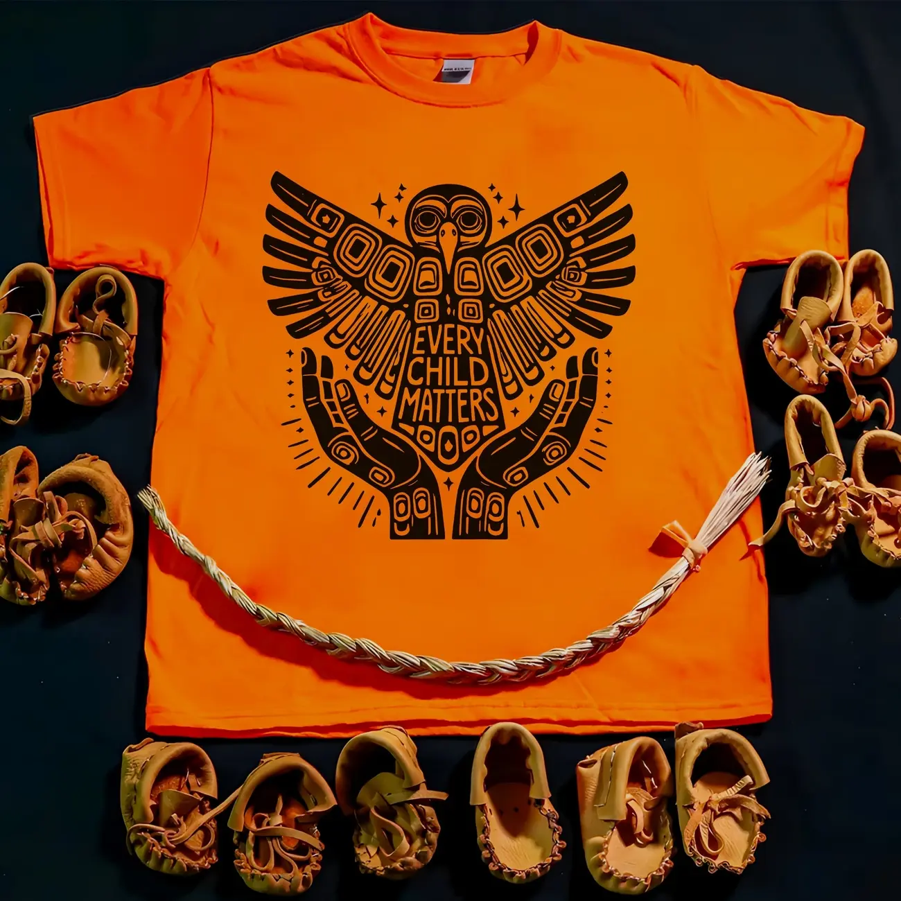 Every Child Matters Owl Bird Feather For Orange Shirt Day Unisex T-Shirt/Hoodie/Sweatshirt 299 Fabric Top