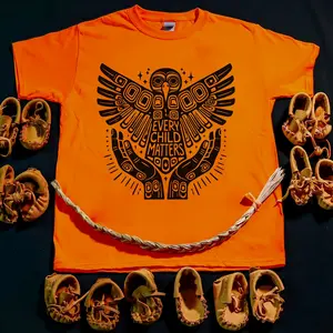 Every Child Matters Owl Bird Feather For Orange Shirt Day Unisex T-Shirt/Hoodie/Sweatshirt 299 Fabric Top