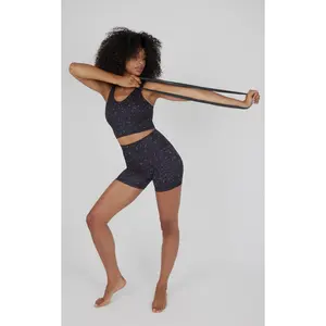 2 PK Lux 5" Leopard Print Short and Solid Short