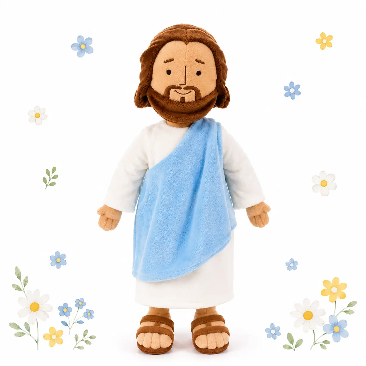 Jesus Plush, 13 Inch Jesus Stuffed Doll for Kids, Soft Christian Plushie Toy, Religious Gifts for Kids, Baptism Easter Birthday Christmas Gifts for Boys Girls