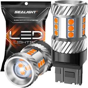 2016 Lexus IS300 7443/7440/T20/W21W LED Turn Signal Light Brake Tail Light Bulbs Yellow SEALIGHT