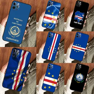 Cape Verde Flag Case For iPhone 14 13 12 11 15 16 Pro Max Mini Plus X XR XS Max Cover Coque