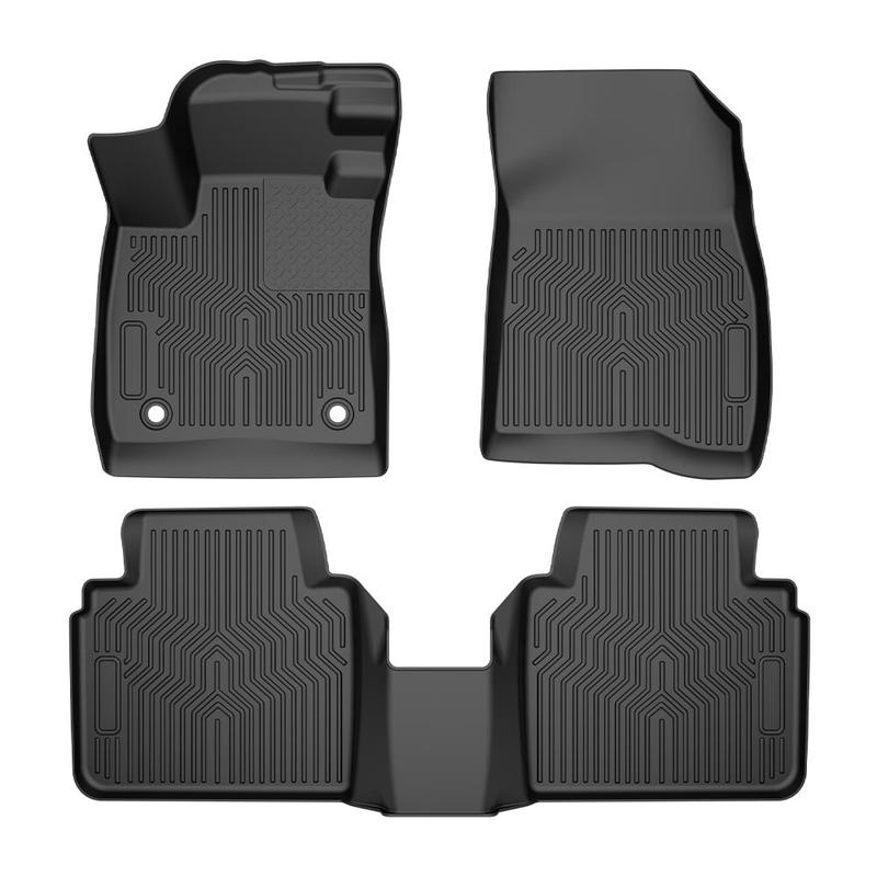 Fit For Honda Accord 2008-2025 Front & 2nd Row Heavy Duty TPE Floor Mats Liners,All Weather Protection,Waterproof Anti-slip Durable Floor Mats,Car Interior Accessories