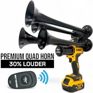 Dewalt Premium Quad Train Horn With Remote