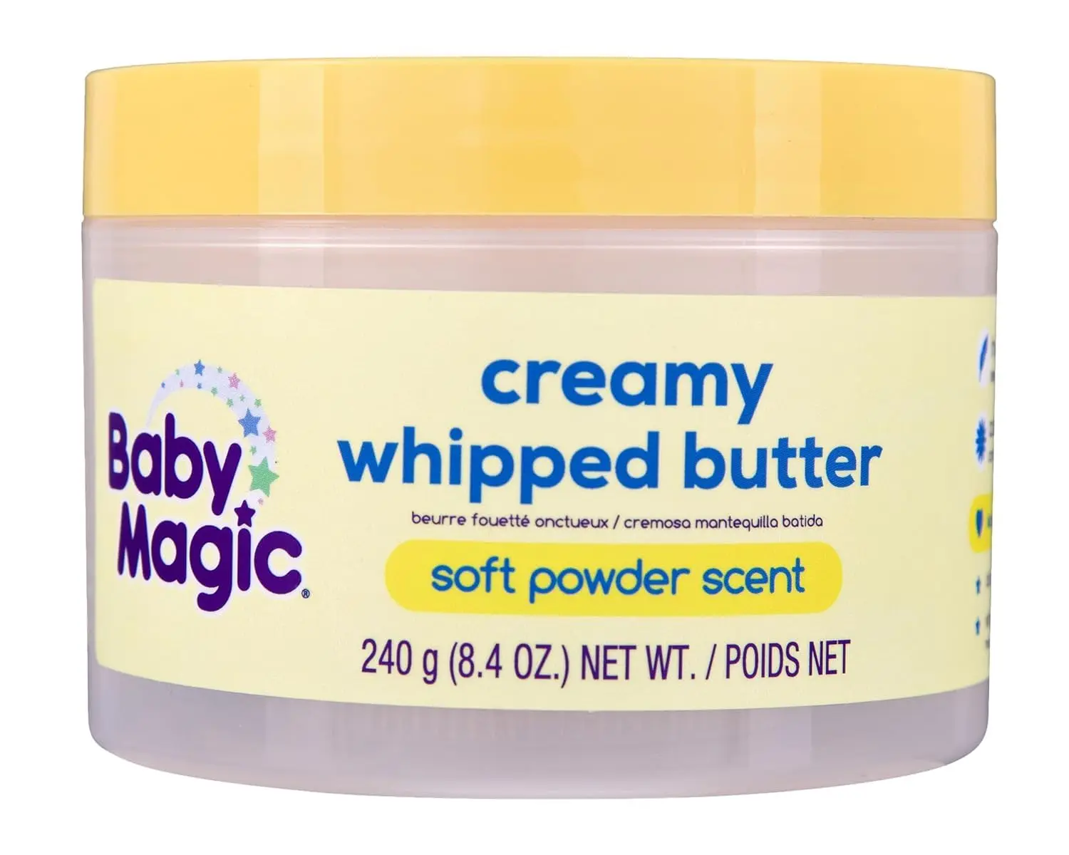 Creamy Whipped Butter, Soft Powder Scent, 8.4 Fl Oz | Body Butter with Shea Butter, Helps Keep Skin Feeling Healthy and Baby Soft, Hypoallergenic, Paraben Free 8.4 Fl Oz