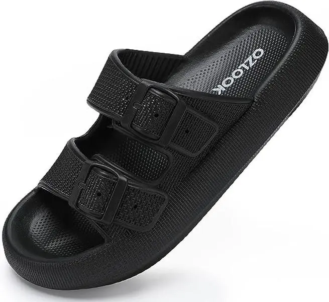 Women's Adjustable Cloud Slide Pillow Slippers - EVA Ultra-Cushion, Comfortable Footwear Sandals