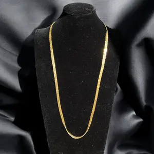 Ramallah II 21k pleated gold multi wear necklace