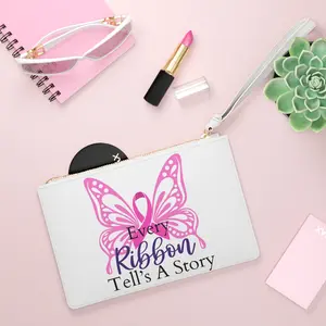 Breast Cancer Awareness Clutch Bag, Retro Thank You for Being a Friend Pouch, Girls Night Out Accessory, Vintage Gift for Friends, Pink
