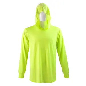 Men's Hoodie Shirts with Ridded Cuff Cotton Long Sleeve Crew Neck Active Hooded T-Shirts Sweatshirts Tee S-3XL Workout Hiking Fishing Outdoor Menswear