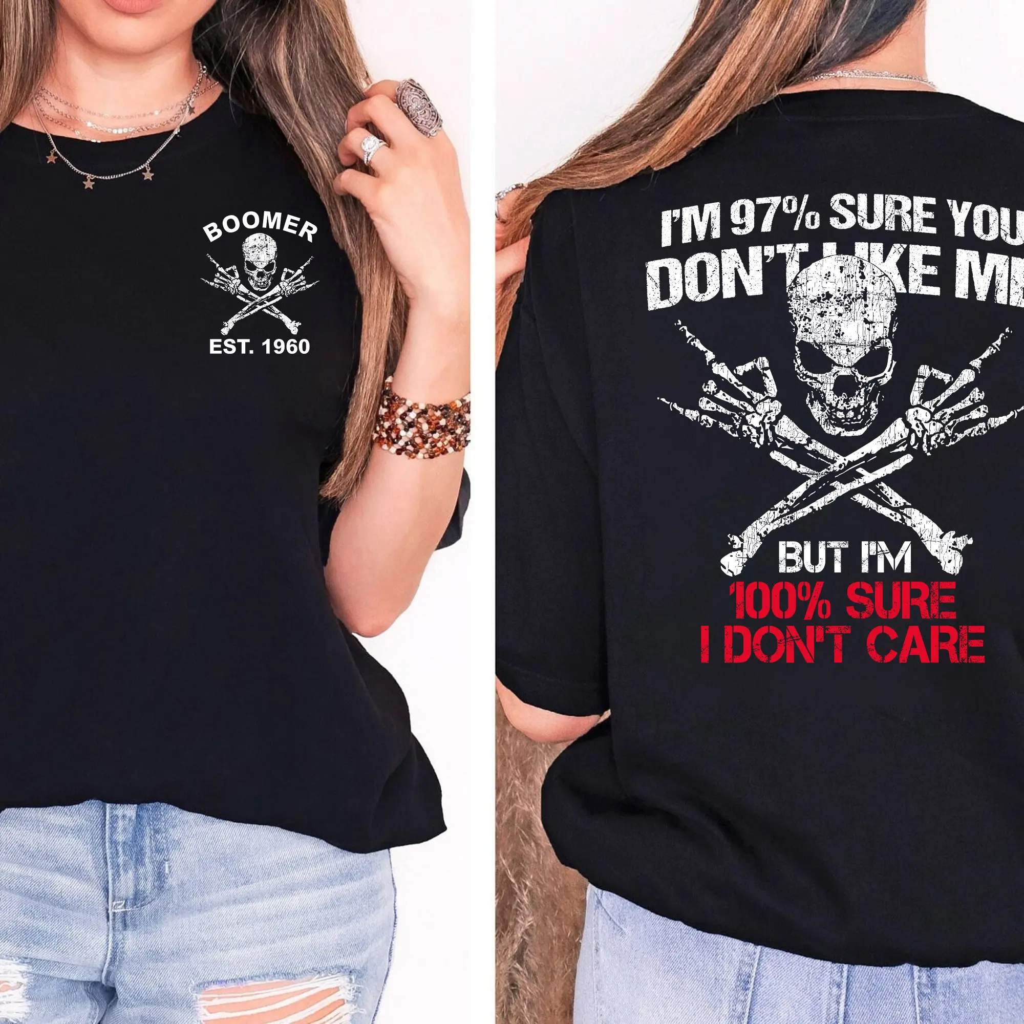 Boomer Custom Year Badass Generation T-shirt, Boomer FAFOT Shirt - 100% Cotton Top Unisex Comfort Womenswear, Custom Year Of Birth Shirt