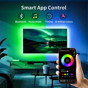 TV Backlight RGB TV LED Strip Lights Behind, Music Sync Bluetooth APP and Remote Control TV LED Strip Lights USB Powered for Gaming Bedroom home party decoration room decor TV Sync LED #Black Friday & Cyber Monday