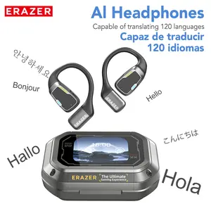 ERAZER XP6 Translation Wireless Earbuds With APP Bluetooth 5.4 Earphones,LED Lights Touchscreen, Built-in Mic ,High-quality sound Translate Earbuds, Clear call,30H Playtime Earphones,for Gym Running Workout