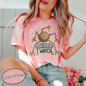 [SALE UP TO 50% + FREE SHIP]  Comfort Colors® You Sleep I Watch Shirt, Retro Alien Tee, Sci Fi Lovers Gift, Project Hail Mary Rocky Inspired Sci Fi Unisex Tee, Amaze
