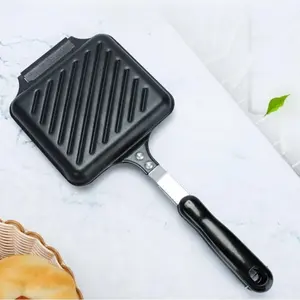 Non-stick Sandwich Bread Baking Pan, 1 Count Double-sided Sandwich Bread Baking Tray, Kitchen Baking Tool for Home Use, Bakeware, Nonstick Griddle Cookware