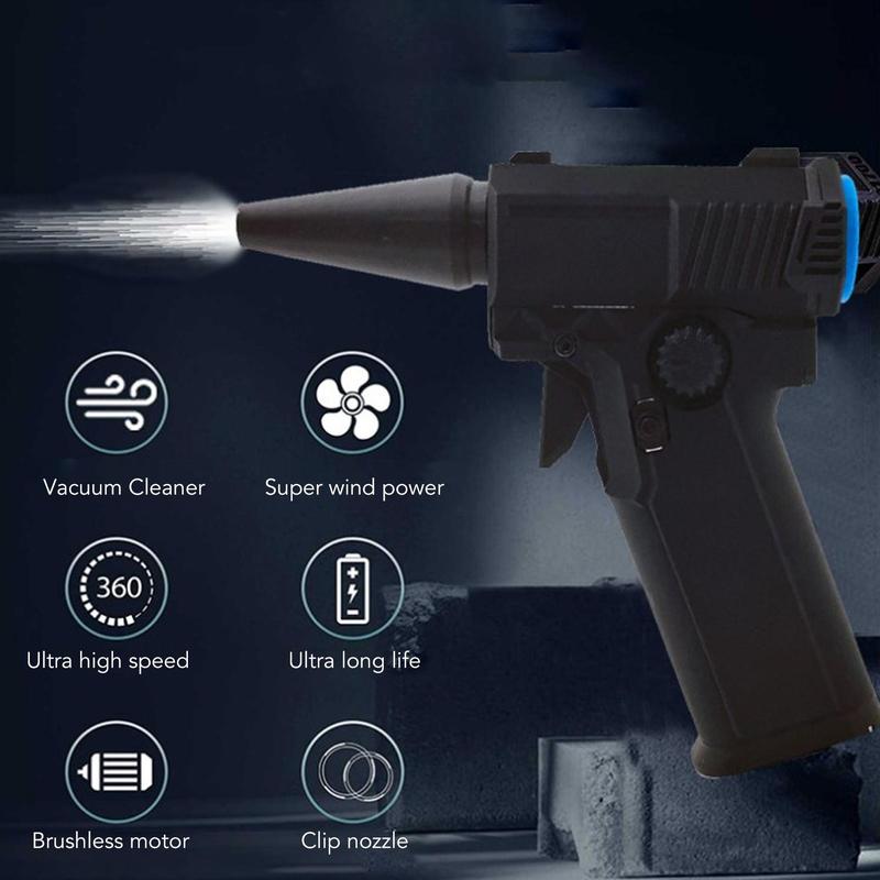 Electric Air Blower, Multifunctional High-Efficiency Air Blower, 200000RPM Brushless Speed Regulation, Type-C QC15W Fast Charging, Mini Spray Air Blower, Mini Electric Cleaner, Suitable for Cars, Computer Keyboards, Lenses, and Outdoor Use