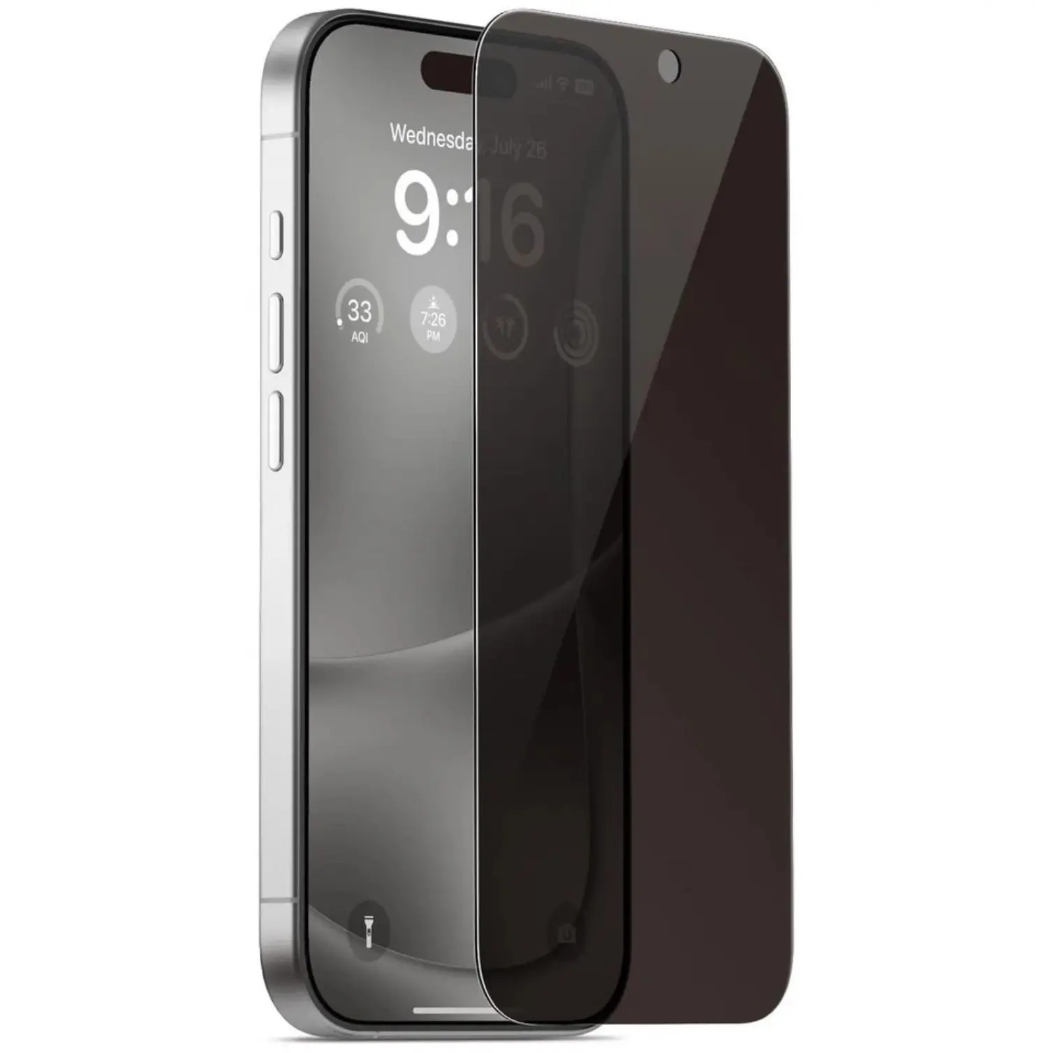 3 Pcs Privacy Tempered Glass Screen Protector for iPhone 16 Pro