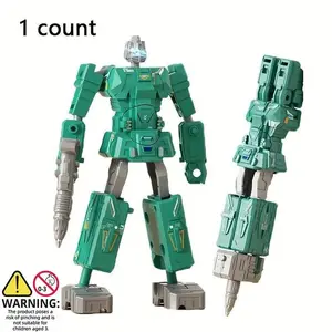 Transformable Robot Pen Toy, Joint-Movable Creative Stationery, Fun Cartoon Design, Educational Gift for Drawing and Writing, Art Activity Reward