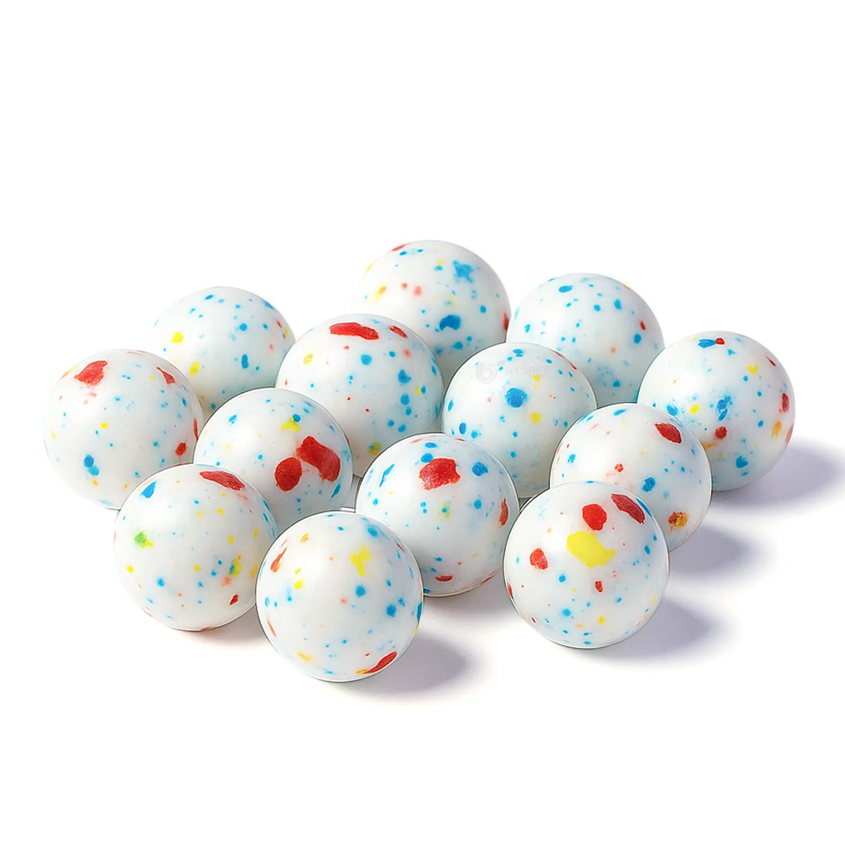 NY Spice Shop Psychedelic Jawbreakers 0.5 Inch Crunchy Rock Hard Long Lasting Colorful Candy Balls for Parties Snacks Time Bulk