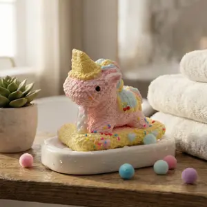 Pawtoto Knitted Unicorn Squishy Toy Handmade Food Grade Silicon Creamy Clay Feel Soft Quick Rebound