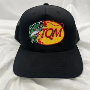 TQM Fuerza Regida Embroidered Trucker Hat | Gorrita de pescado | Fish embroidered hat | Bass Embroidered Hat | Te Quiero Mucho Gorra