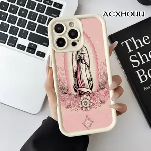Softcase for iPhone 17 16 E Pro Max 15 Plus 14 13 12 11 XS XR Graceful Virgin Coquette Pastel Design Shockproof Lightweight Protective Case