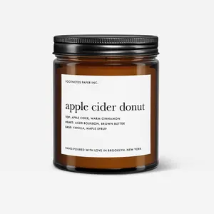 Apple Cider Donut Candle | Warm cinnamon, maple syrup, vanilla bourbon