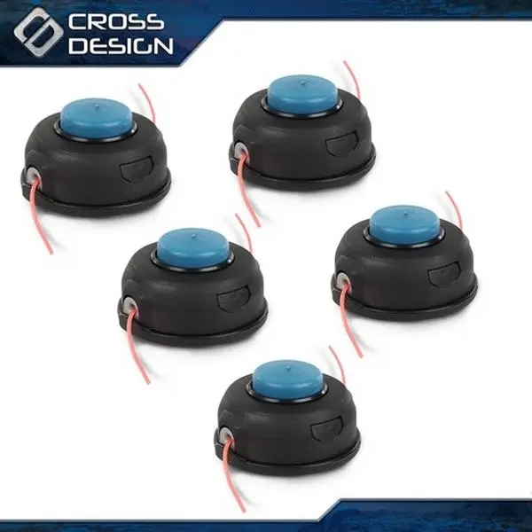CROSSDESIGN 5PCS T25 Tap Head with Trimmer Line - Lawn Trimming Equipment Accessory for Husqvarna 128LD, 124L, 223L String Weedeater, Brushcutter, Jonsered