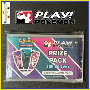 Pokemon Play! Prize Pack Series 2 (Single pack of 6 stamped cards) - NEW and SEALED