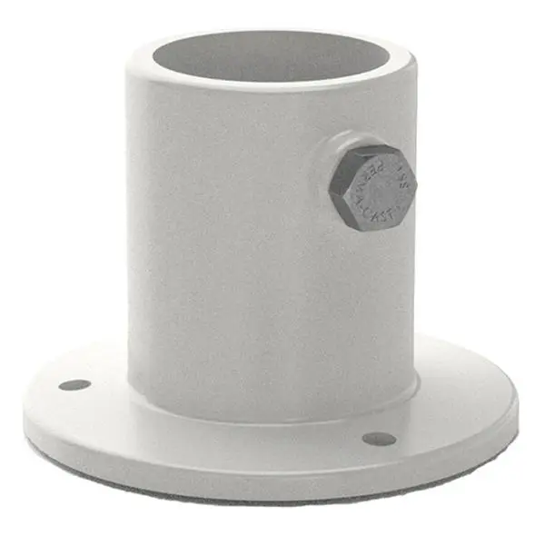 212 MAIN Floor Anchor Plate, Top Mount Aluminum Construction for Fitness Equipment, Round, 1.5 in. ID, Includes Hardware, PF-2115-L, Outdoor