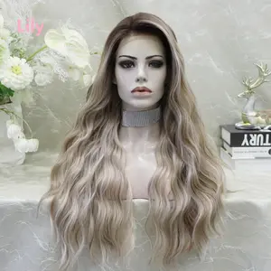 IMstyle Lily&Tosha&Natasha/Cathy low density 26'' 13*4 free parting with water wave free part lace front wigs W184/W194/W200