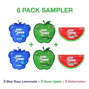 Yum Yums Variety 6 Pack - 5g Sugar per Bag, 70 Calories, Natural Flavor, 1.8 oz Snack