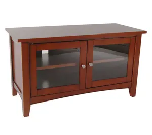Shaker Cottage 36" TV Stand Storage & Organizer Glass Cabinet