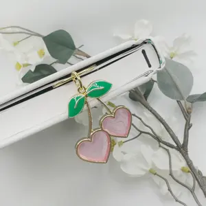 Cherry Heart Charm Bookmark | Bookmark | Cherry Bookmark