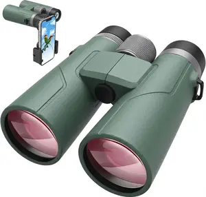 10X42 ED Binoculars for Adults High Powered Waterproof Large View with Clear Vision & Lightweight Binocular Essentials for Hunting Camping Cruise Travel Bird Watching Sports