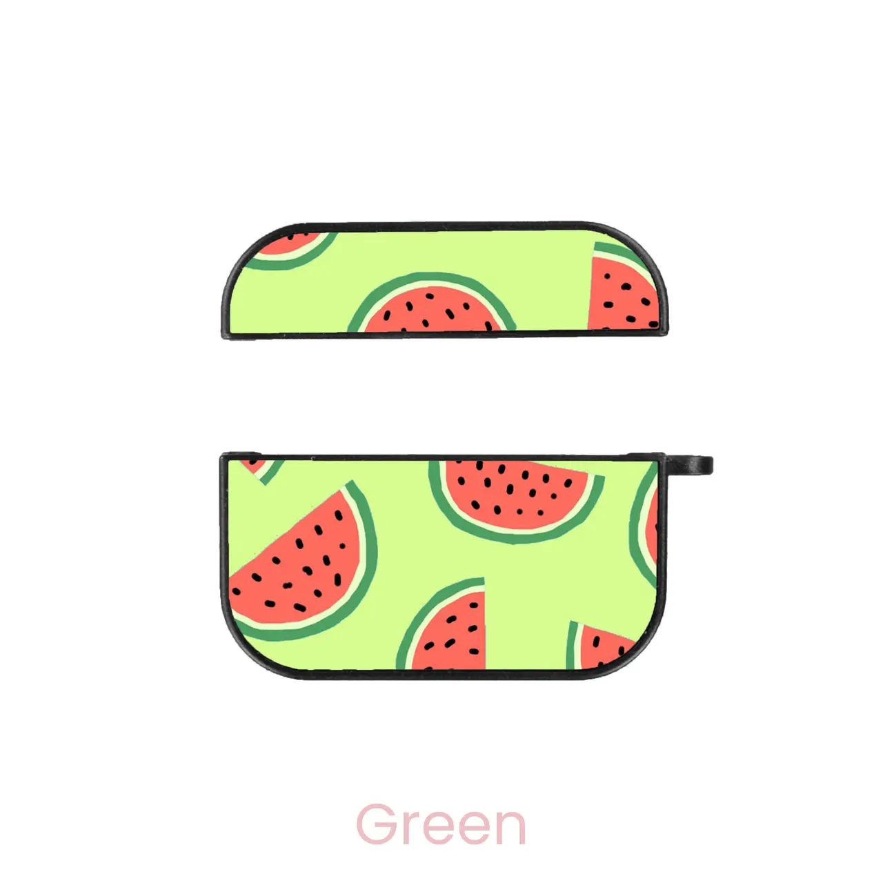 abbyrose Watermelon AirPod Case Original (1st or 2nd gen) Rigid Plastic Green