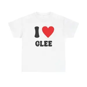 I Love Glee Shirt Gleeks Fan Tee Music Show Nostalgia Unisex T-Shirt