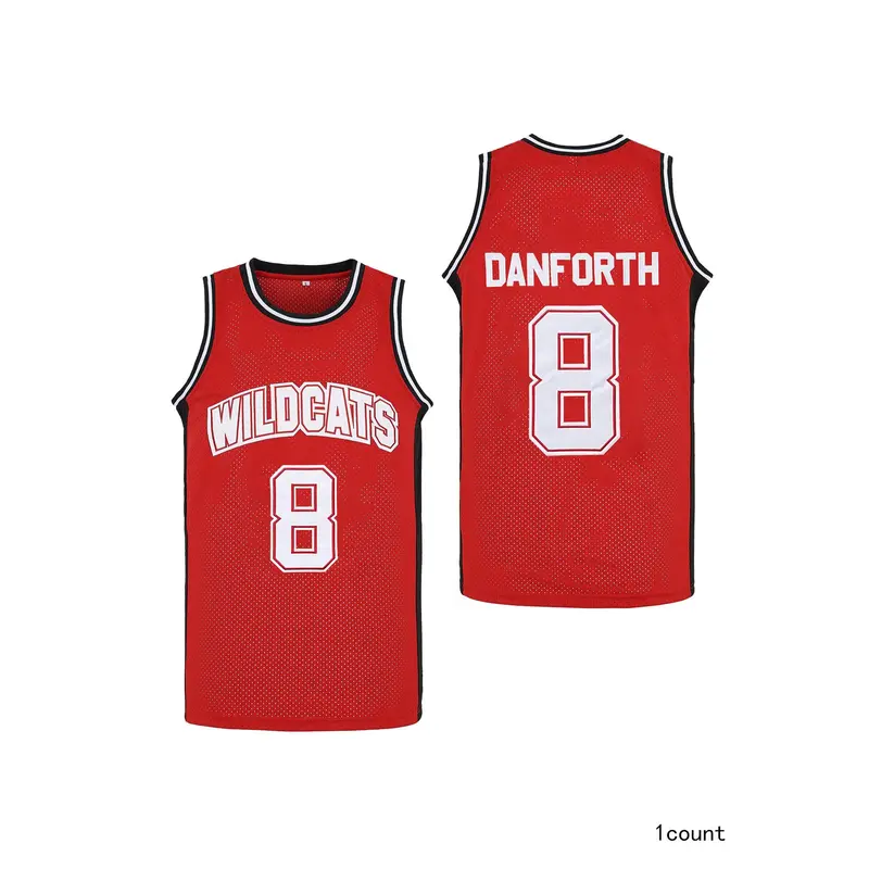 Men's #14 Wildcats High School Musical Troy Bolton Embroidered