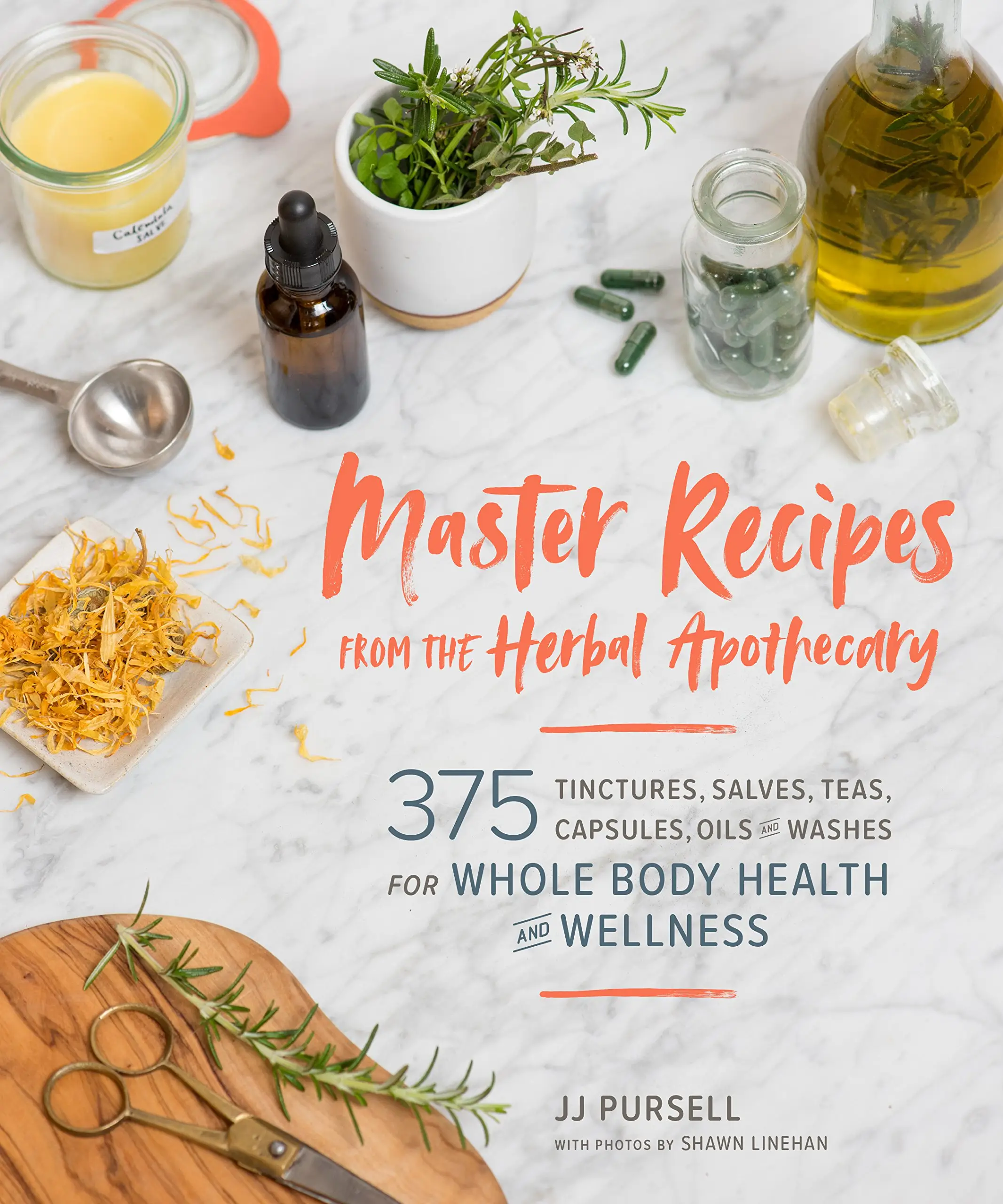 Master Recipes from the Herbal Apothecary: 375 Tinctures, Salves, Teas, Capsules, Oils, and Washes for Whole-Body Health and Wellness -- Jj Pursell -