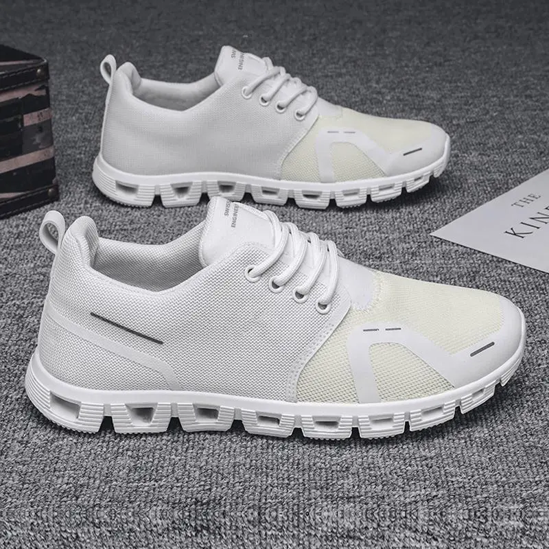 Men's Color Block Sneakers, Low-Top Skater Style Trainers with a Relaxed Fit, Lightweight & Breathable for Aesthetic Summer Wear, Sneaker, Walking Shoes, Footwear