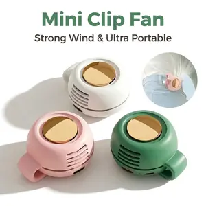 Portable Silent Mini Bladeless Electric Fan - Rechargeable, 3-Speed Adjustable, Rotating, Suspended Waist/Handheld Turbo Device with Phone Cooling Function, Ideal for Outdoor Travel, Father's Day Gift