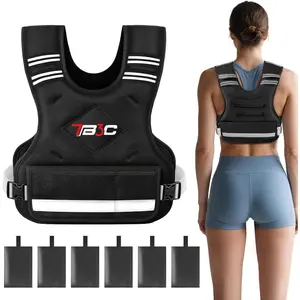 Walking Home Workout Weighted vest for BEGINNERS Adjustable Weighted Vest for Men and Women,04-10lb/11-20lb/20-32lb Vest with 6 Ironsand Weights for Strength Training,Body Weight Vest Exercise Set for Running, Walking and Home Workouts gift for women man