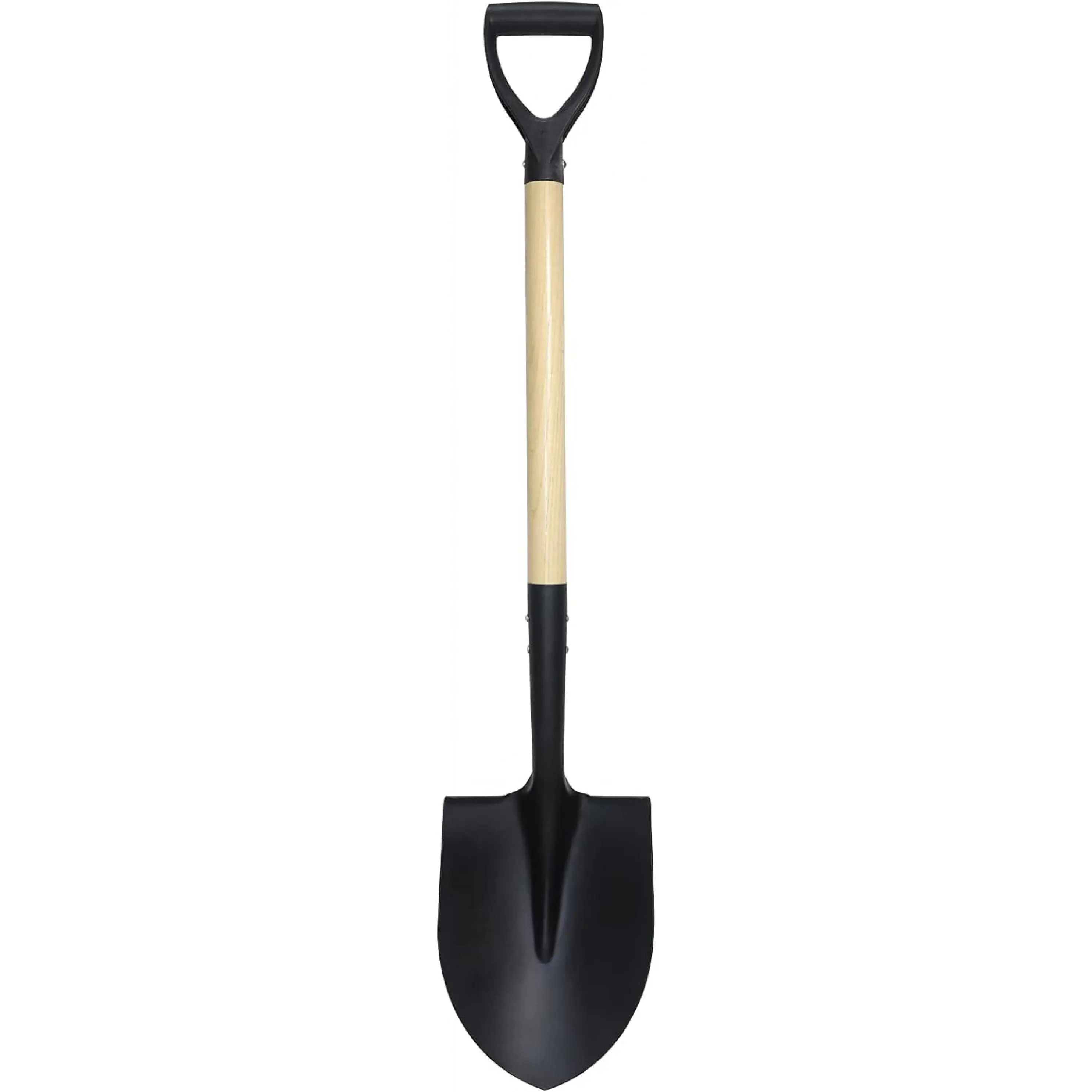 Shovel for Digging,Round Shovel, Garden Tool with D-Handle, 41 Inches in Overall Length, Wooden Handel Garden Shovel,Beach Shovel, Car Snow Shovel