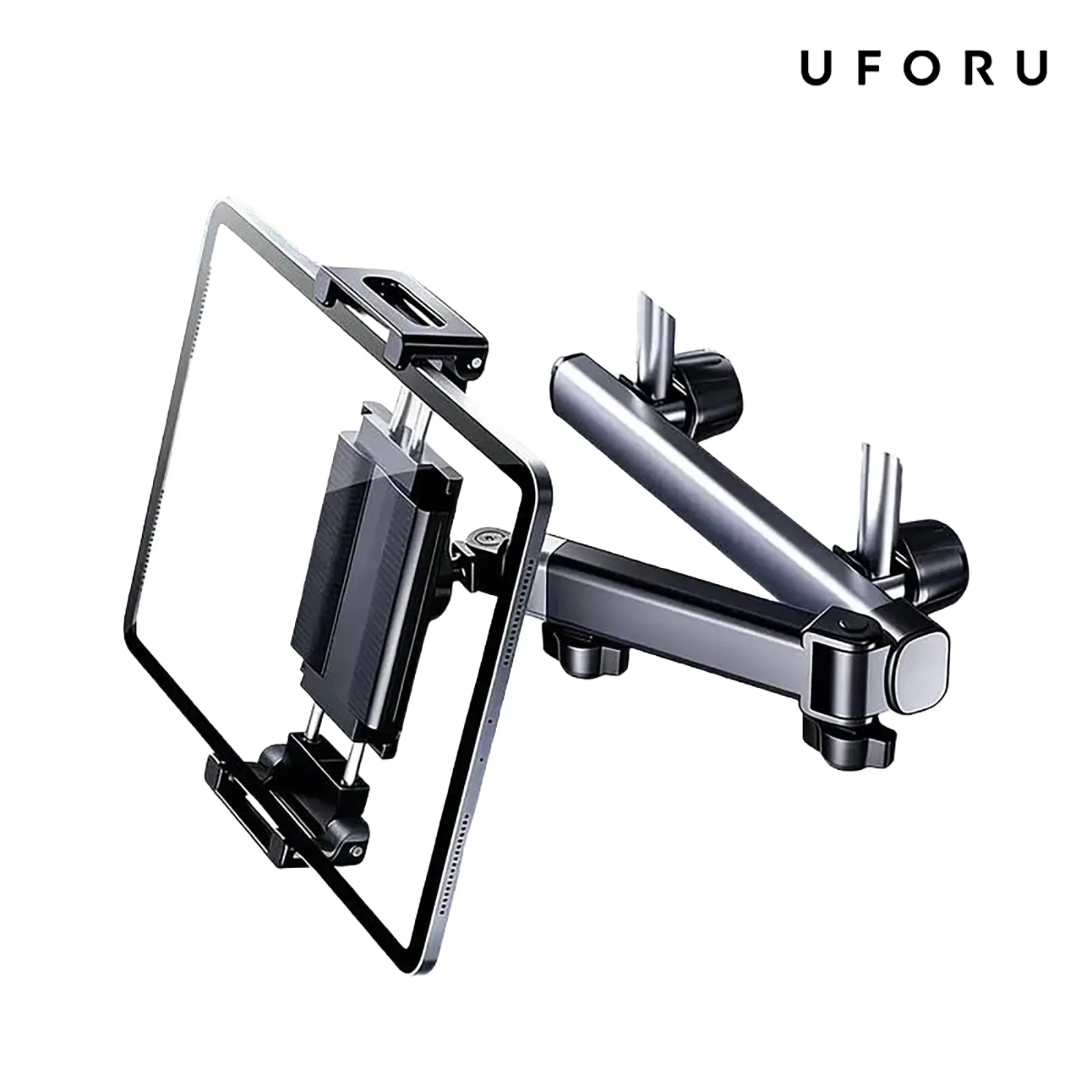 UFORU 3-in-1 Car Headrest Tablet & Phone Holder with Adjustable Extension Arm - Universal Back Seat Mount Compatible with 4.7-12.9" Devices like iPad, Galaxy & Fire HD, Perfect Fall Travel Essential for Moms & Kids Road Trips#SummerWins	#DFYD